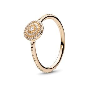 Pandora 14K CZ Elegant Sparkle Ring